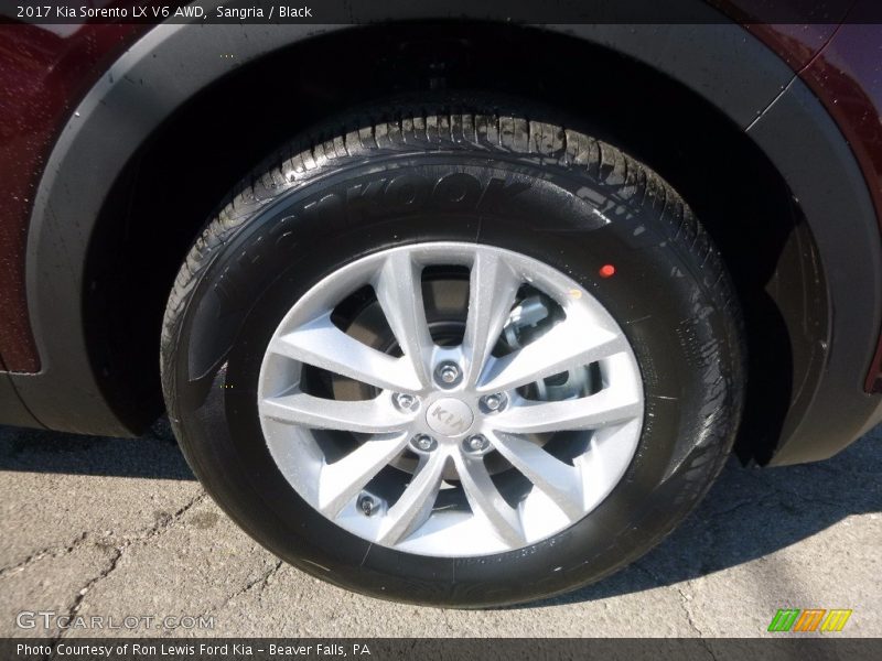 Sangria / Black 2017 Kia Sorento LX V6 AWD