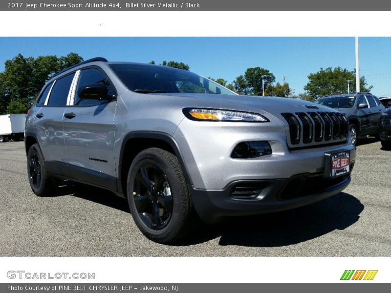 Billet Silver Metallic / Black 2017 Jeep Cherokee Sport Altitude 4x4