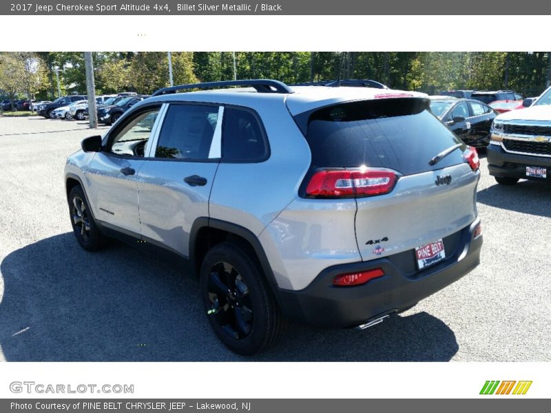 Billet Silver Metallic / Black 2017 Jeep Cherokee Sport Altitude 4x4