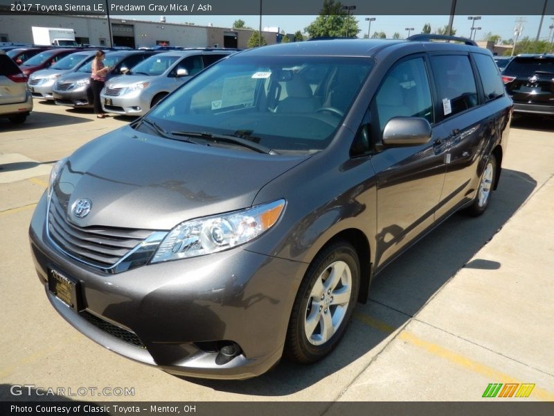 Predawn Gray Mica / Ash 2017 Toyota Sienna LE