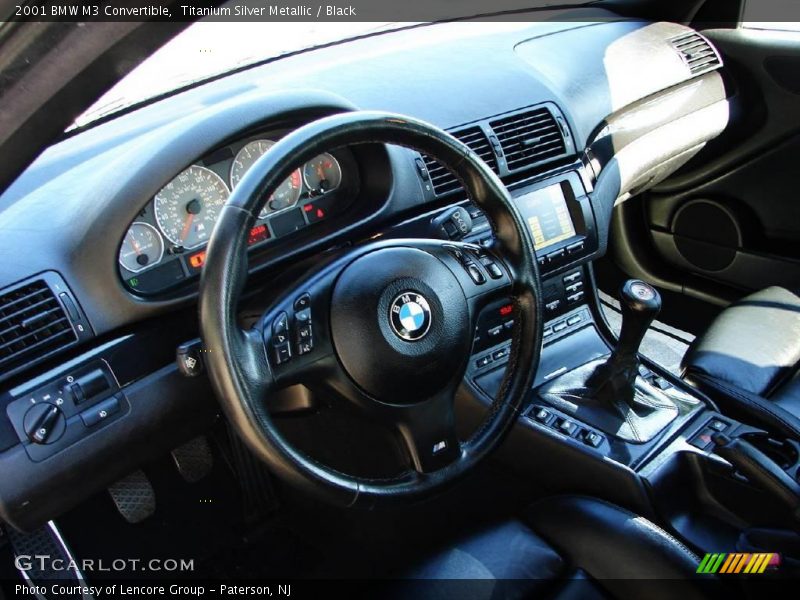 Titanium Silver Metallic / Black 2001 BMW M3 Convertible