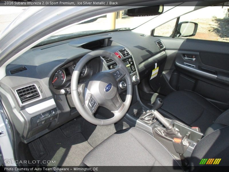 Ice Silver Metallic / Black 2016 Subaru Impreza 2.0i Sport Premium