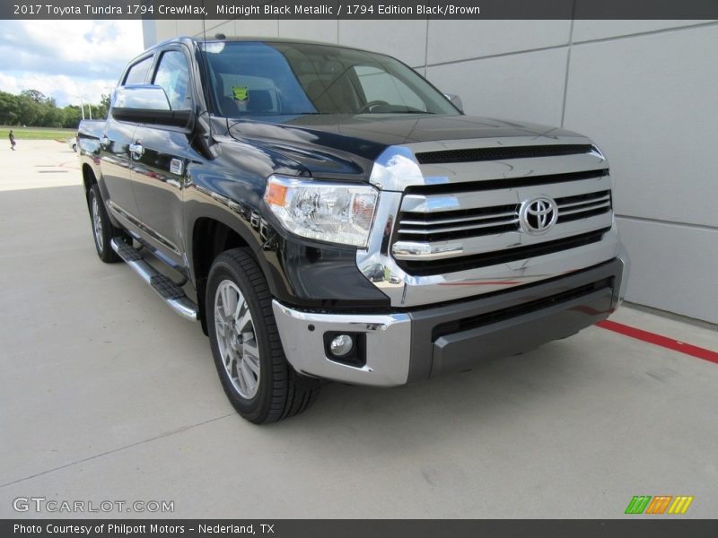 Midnight Black Metallic / 1794 Edition Black/Brown 2017 Toyota Tundra 1794 CrewMax