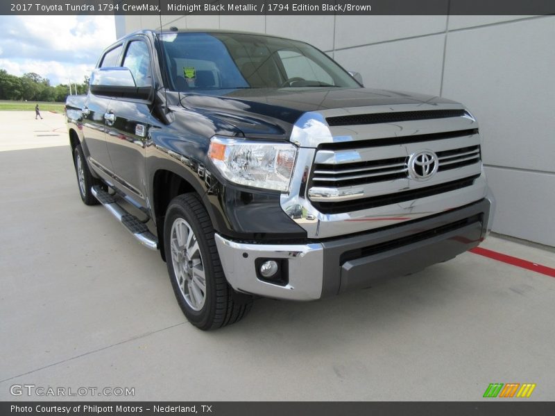 Midnight Black Metallic / 1794 Edition Black/Brown 2017 Toyota Tundra 1794 CrewMax