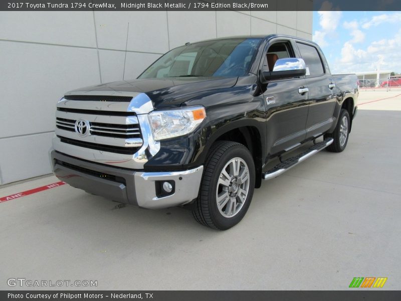 Midnight Black Metallic / 1794 Edition Black/Brown 2017 Toyota Tundra 1794 CrewMax