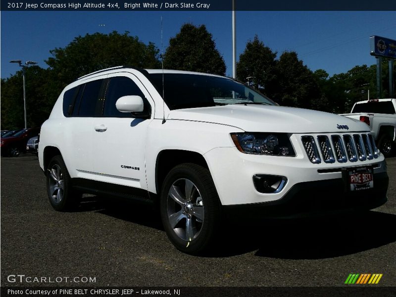 Bright White / Dark Slate Gray 2017 Jeep Compass High Altitude 4x4