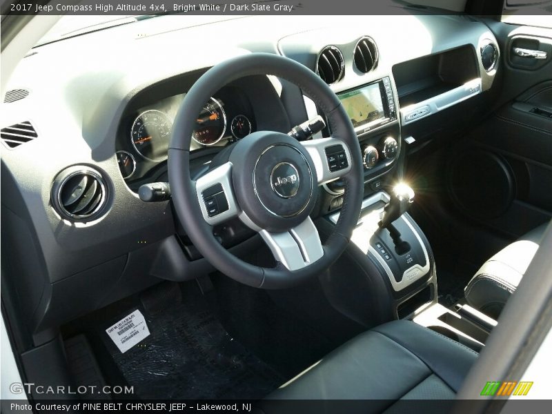 Bright White / Dark Slate Gray 2017 Jeep Compass High Altitude 4x4