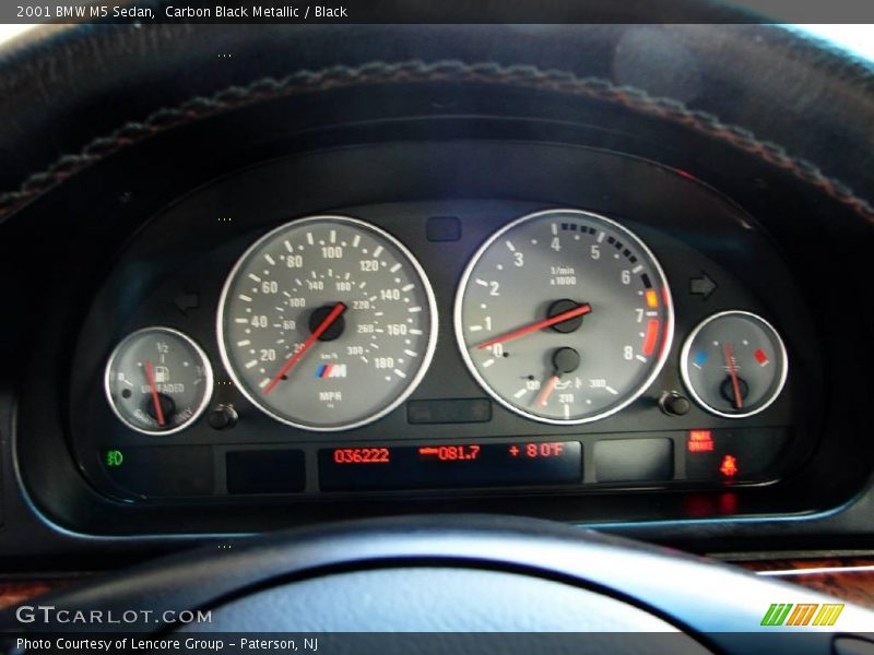 Carbon Black Metallic / Black 2001 BMW M5 Sedan