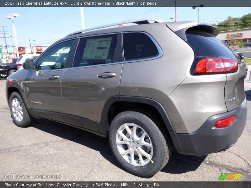 Light Brownstone Pearl / Black/Light Frost Beige 2017 Jeep Cherokee Latitude 4x4