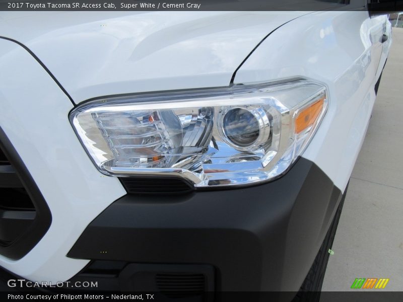 Super White / Cement Gray 2017 Toyota Tacoma SR Access Cab