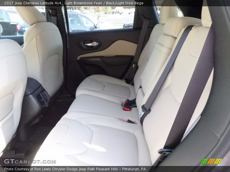 Rear Seat of 2017 Cherokee Latitude 4x4