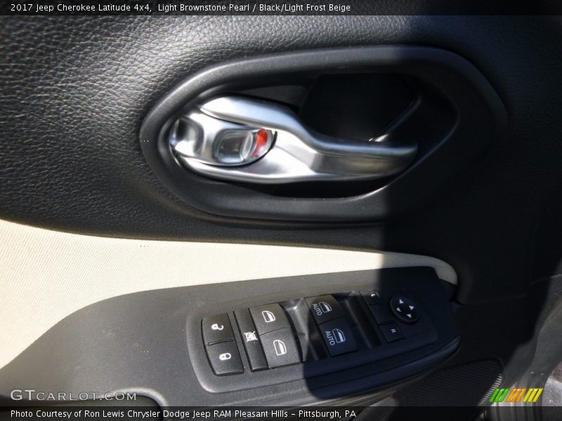 Light Brownstone Pearl / Black/Light Frost Beige 2017 Jeep Cherokee Latitude 4x4