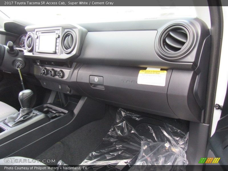 Dashboard of 2017 Tacoma SR Access Cab
