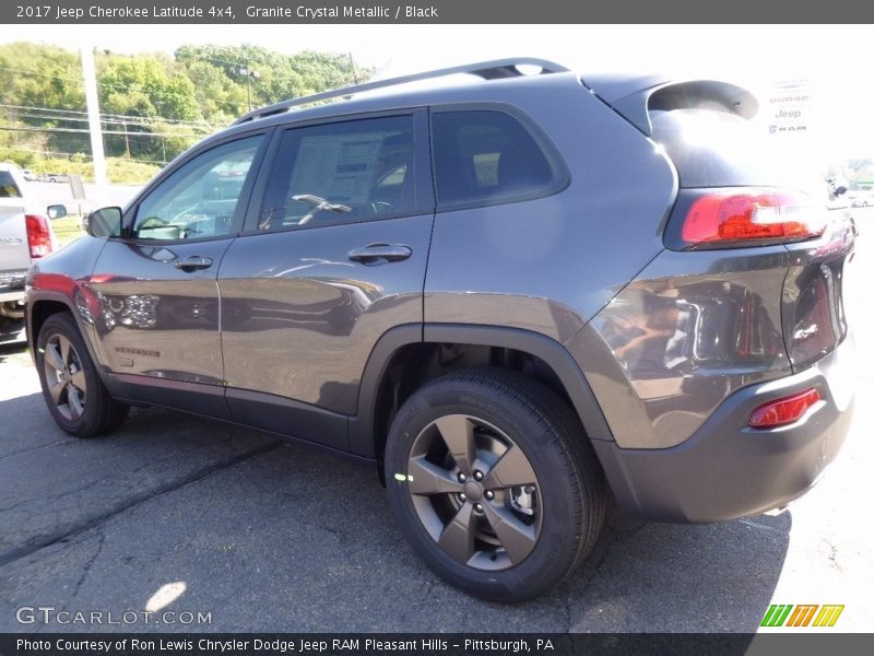 Granite Crystal Metallic / Black 2017 Jeep Cherokee Latitude 4x4