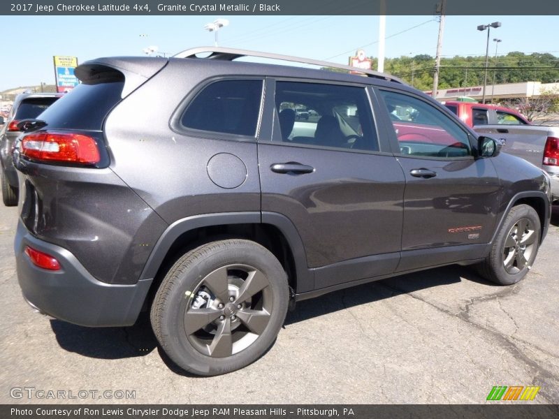 Granite Crystal Metallic / Black 2017 Jeep Cherokee Latitude 4x4