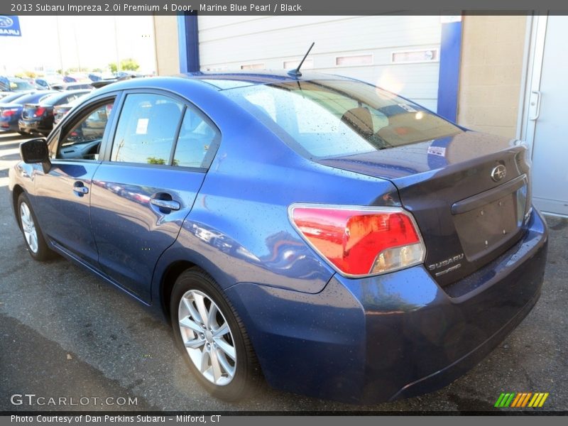 Marine Blue Pearl / Black 2013 Subaru Impreza 2.0i Premium 4 Door