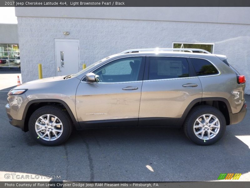 Light Brownstone Pearl / Black 2017 Jeep Cherokee Latitude 4x4