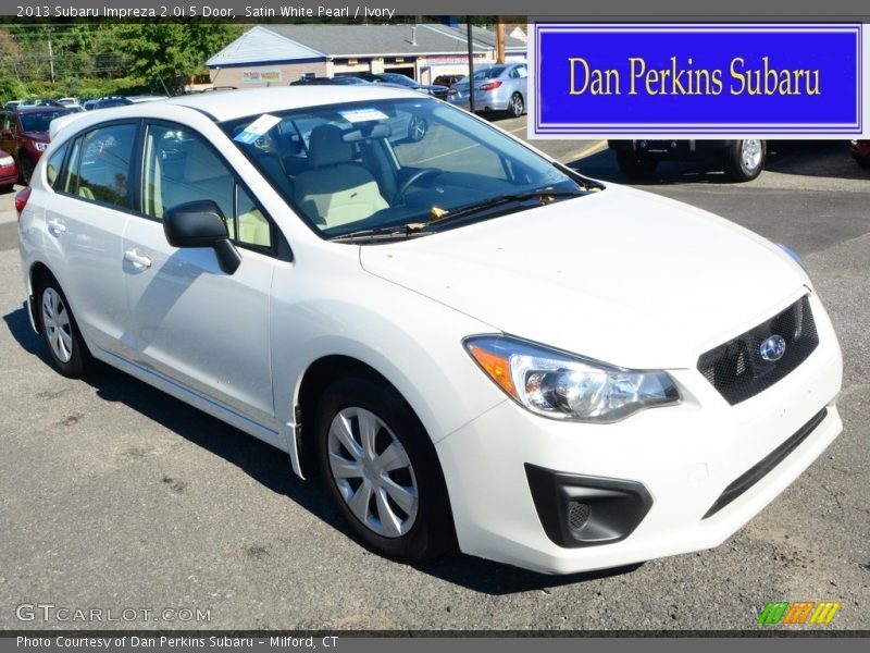 Satin White Pearl / Ivory 2013 Subaru Impreza 2.0i 5 Door