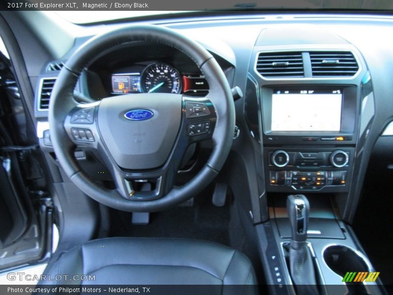 Magnetic / Ebony Black 2017 Ford Explorer XLT
