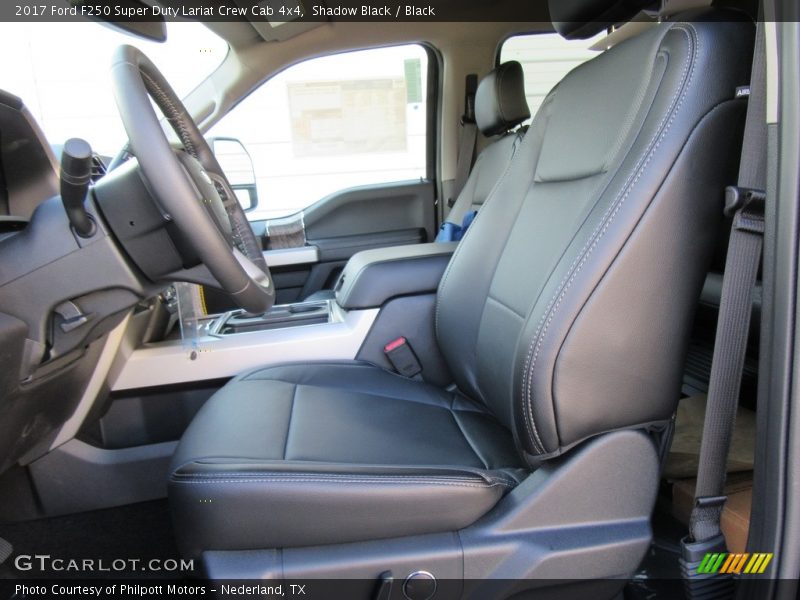  2017 F250 Super Duty Lariat Crew Cab 4x4 Black Interior