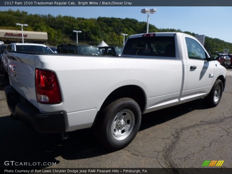 Bright White / Black/Diesel Gray 2017 Ram 1500 Tradesman Regular Cab