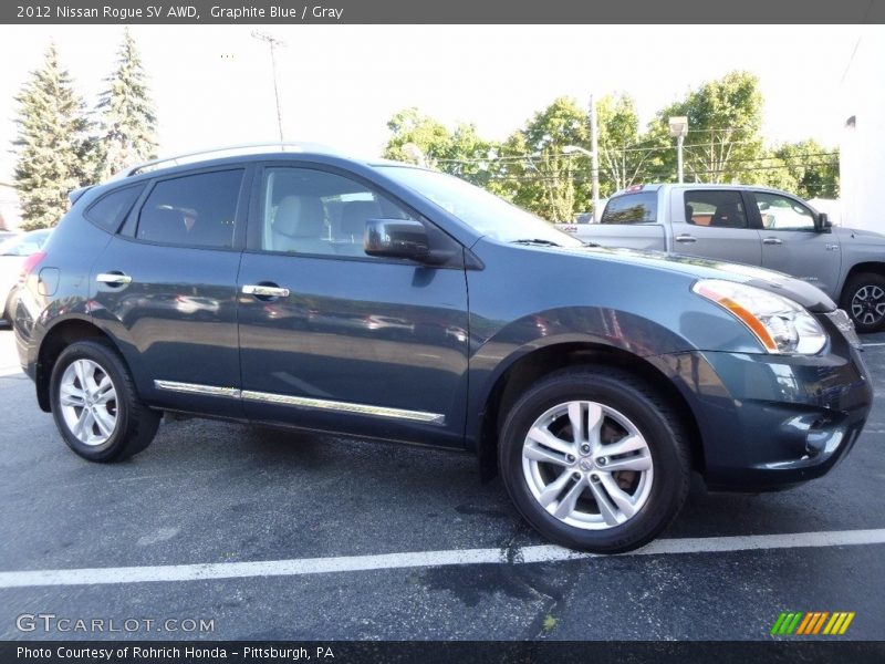 Graphite Blue / Gray 2012 Nissan Rogue SV AWD
