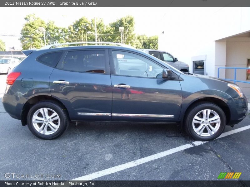 Graphite Blue / Gray 2012 Nissan Rogue SV AWD