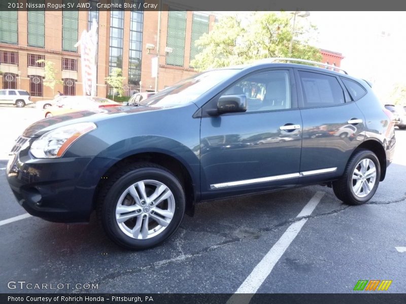 Graphite Blue / Gray 2012 Nissan Rogue SV AWD