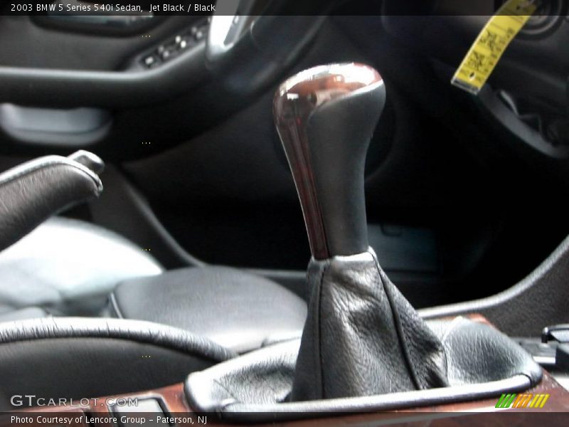 Jet Black / Black 2003 BMW 5 Series 540i Sedan