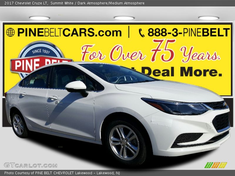 Summit White / Dark Atmosphere/Medium Atmosphere 2017 Chevrolet Cruze LT