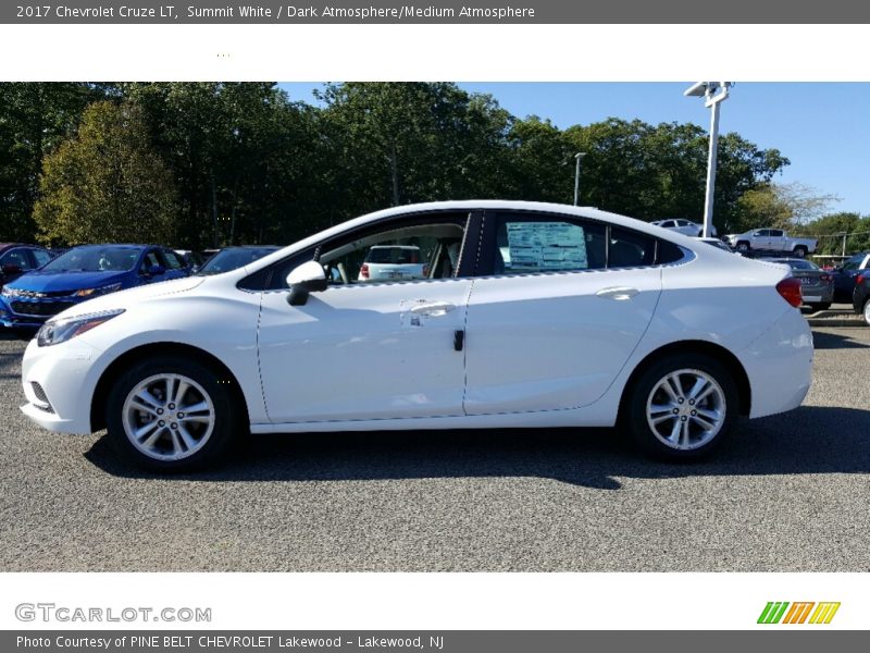 Summit White / Dark Atmosphere/Medium Atmosphere 2017 Chevrolet Cruze LT