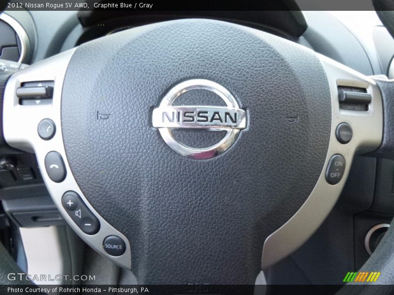 Graphite Blue / Gray 2012 Nissan Rogue SV AWD