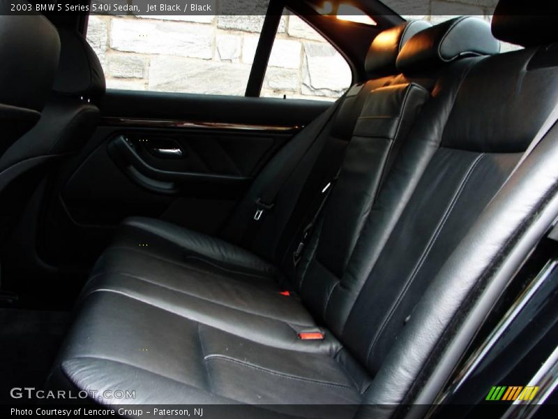 Jet Black / Black 2003 BMW 5 Series 540i Sedan