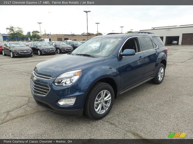 Patriot Blue Metallic / Jet Black 2017 Chevrolet Equinox LT AWD