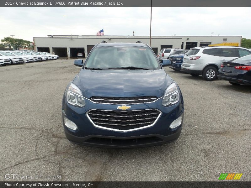 Patriot Blue Metallic / Jet Black 2017 Chevrolet Equinox LT AWD