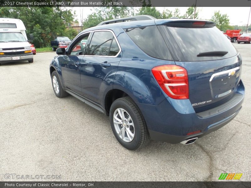 Patriot Blue Metallic / Jet Black 2017 Chevrolet Equinox LT AWD