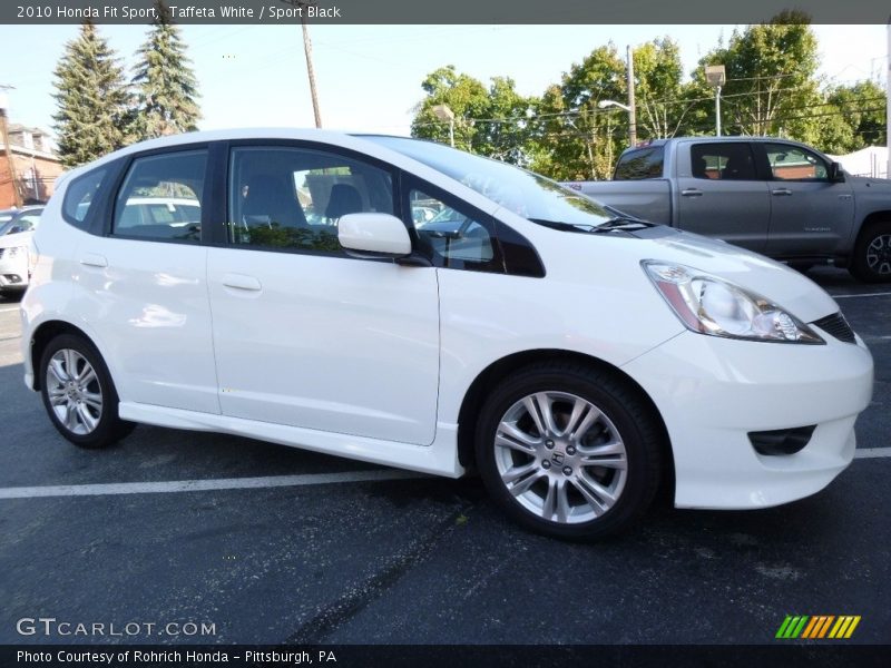 Taffeta White / Sport Black 2010 Honda Fit Sport