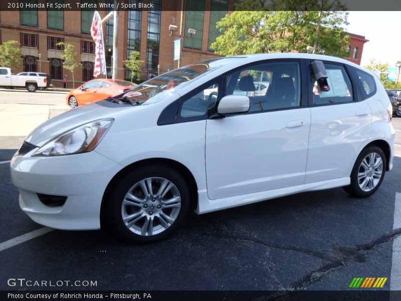 Taffeta White / Sport Black 2010 Honda Fit Sport