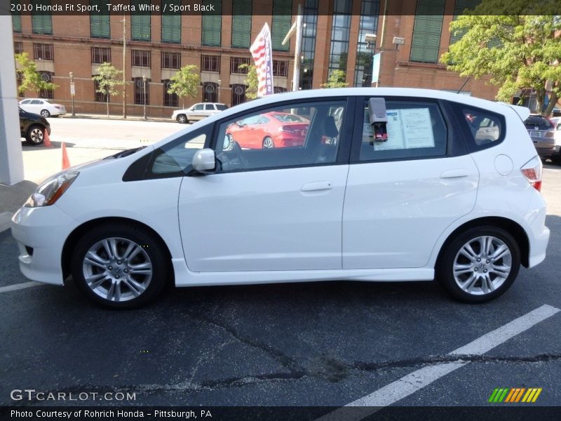 Taffeta White / Sport Black 2010 Honda Fit Sport