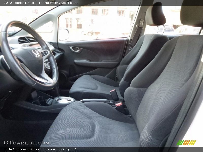 Taffeta White / Sport Black 2010 Honda Fit Sport