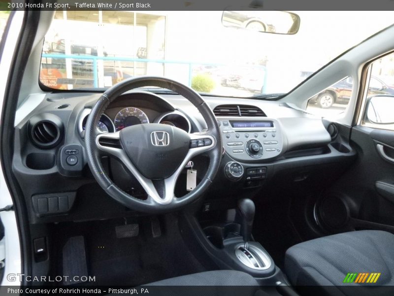 Taffeta White / Sport Black 2010 Honda Fit Sport