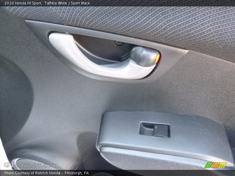 Taffeta White / Sport Black 2010 Honda Fit Sport