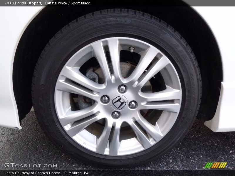 Taffeta White / Sport Black 2010 Honda Fit Sport