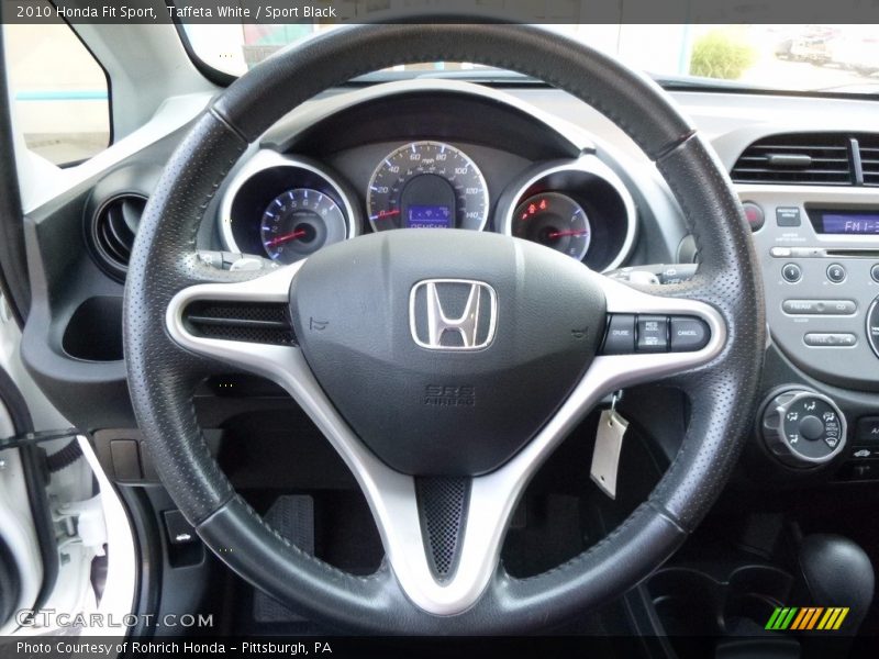 Taffeta White / Sport Black 2010 Honda Fit Sport