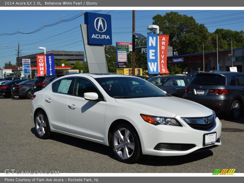 Bellanova White Pearl / Ebony 2014 Acura ILX 2.0L