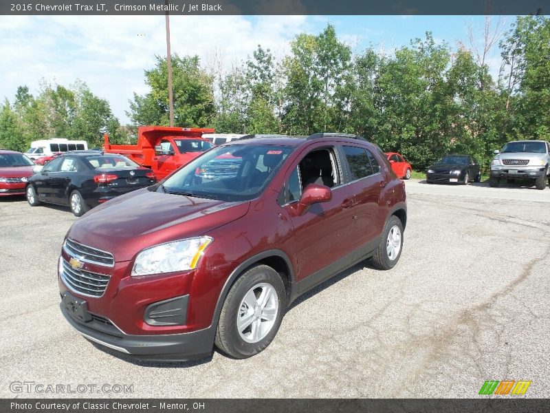 Crimson Metallic / Jet Black 2016 Chevrolet Trax LT