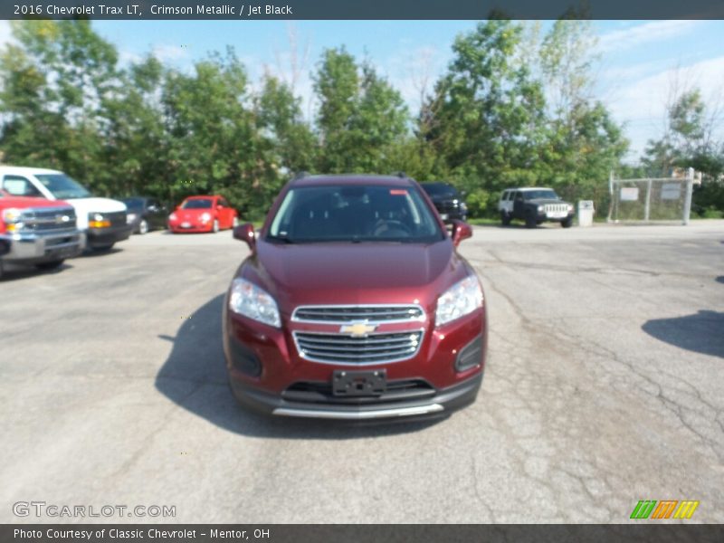Crimson Metallic / Jet Black 2016 Chevrolet Trax LT