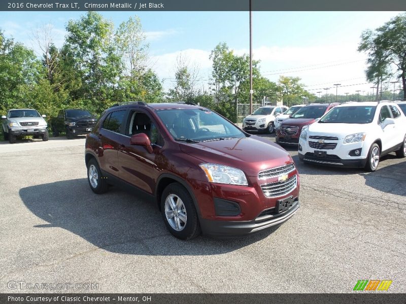 Crimson Metallic / Jet Black 2016 Chevrolet Trax LT