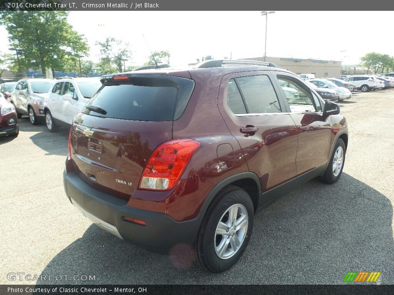Crimson Metallic / Jet Black 2016 Chevrolet Trax LT