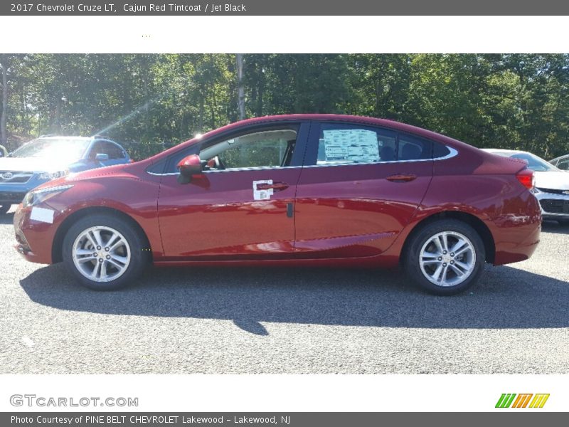 Cajun Red Tintcoat / Jet Black 2017 Chevrolet Cruze LT